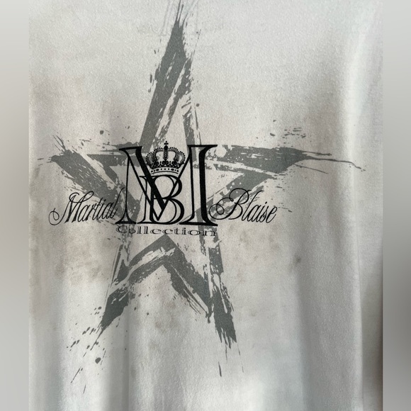 VINTAGE MARTIAL BLAISE AOP GRAPHIC SHIRT SIZE XL AFFLICTION - Picture 5 of 5